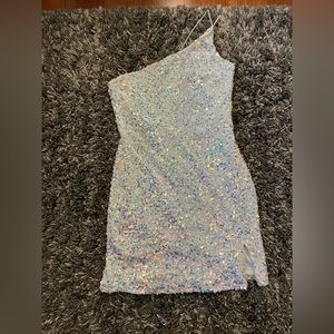 Size M, White sequence dress from Dillards